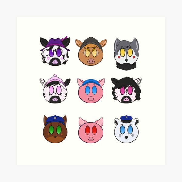 Zizzy Piggy Five Night At Freddy's *HIGH QUALITY* Art Board Print for Sale  by Alex3214