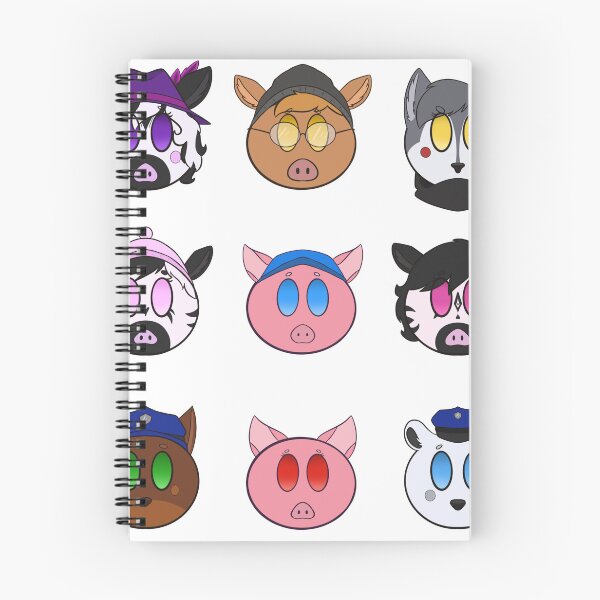 Item preview, Piggy, Zizzy, Ponny, Willow, Doggy, Zee, Zuzy designed and sold by SnowflakeWolfie.