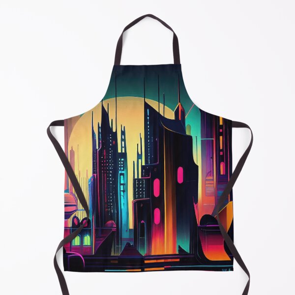 Item preview, Abstract Sci-Fi Futuristic Cityscape Skyline Digital Painting  designed and sold by NateFellhauer.