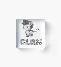 Zebra Glen Acrylic Block