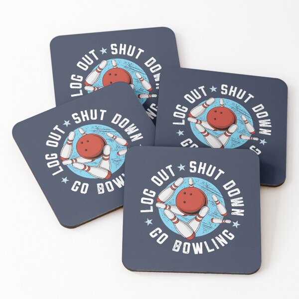 Item preview, Log Out Shut Down Bowling Hobby Bowler Pastime designed and sold by propellerhead.