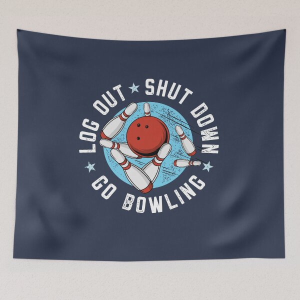 Item preview, Log Out Shut Down Bowling Hobby Bowler Pastime designed and sold by propellerhead.