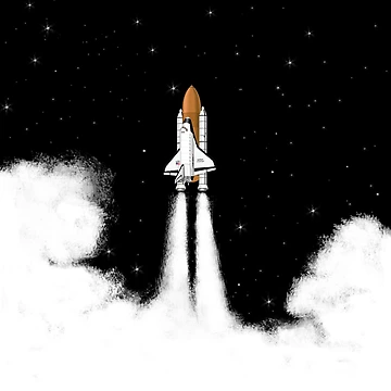 Artwork thumbnail, Shuttle Launch by euglenii