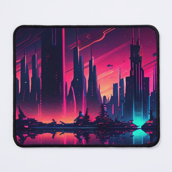 Item preview, Abstract Sci-Fi Futuristic Cityscape Skyline Digital Painting  designed and sold by NateFellhauer.