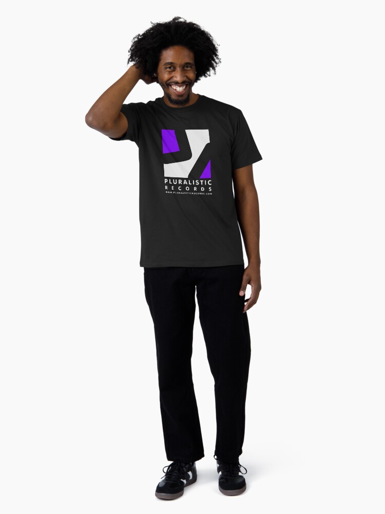 Thumbnail 3 of 4, Premium T-Shirt, PLR PURPLE SLICE WHITE designed and sold by PLRecords.