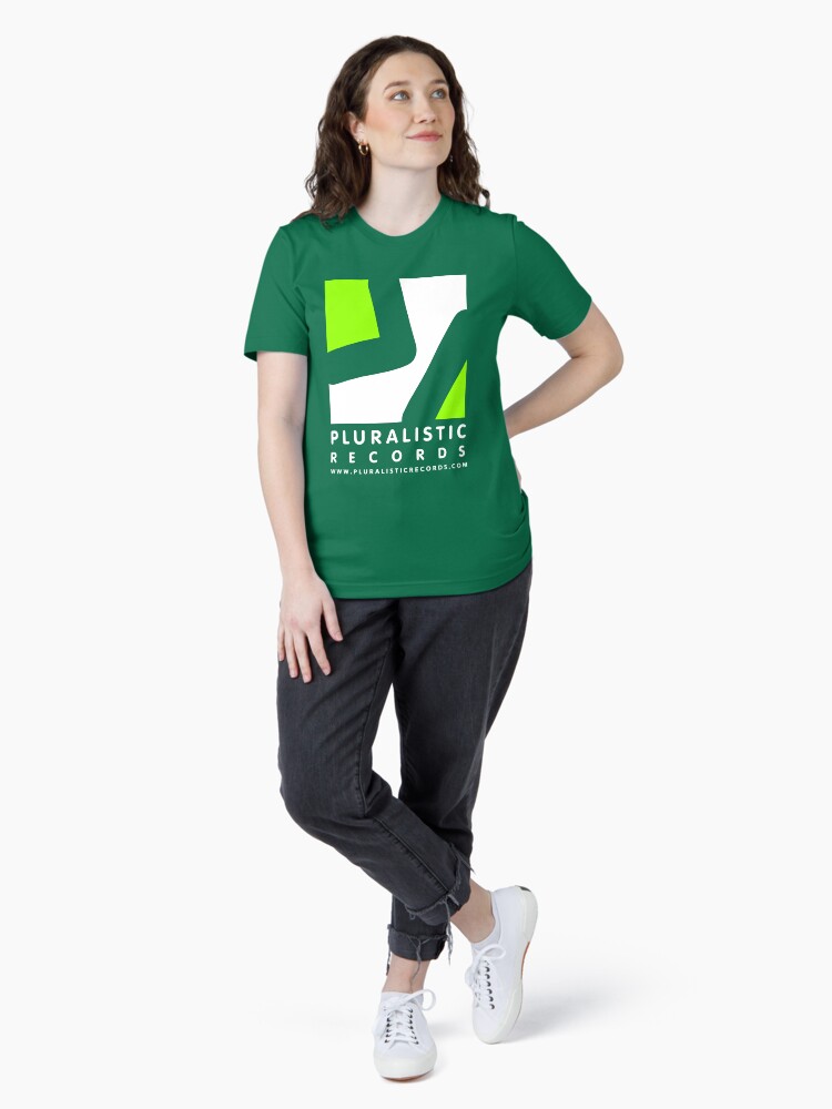 Thumbnail 4 of 7, Essential T-Shirt, PLR LIME SLICE WHITE designed and sold by PLRecords.