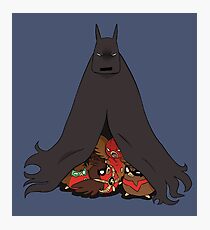 Go!Robins! - Under Dad's Wings Photographic Print