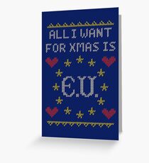 Alles, was ich für Weihnachten will, ist EU Grußkarte