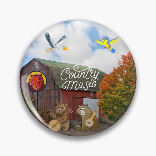 Item preview, banjo bear playing country bluegrass music designed and sold by LGMmugsdesign.