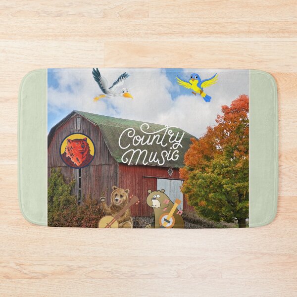 Item preview, banjo bear playing country bluegrass music designed and sold by LGMmugsdesign.