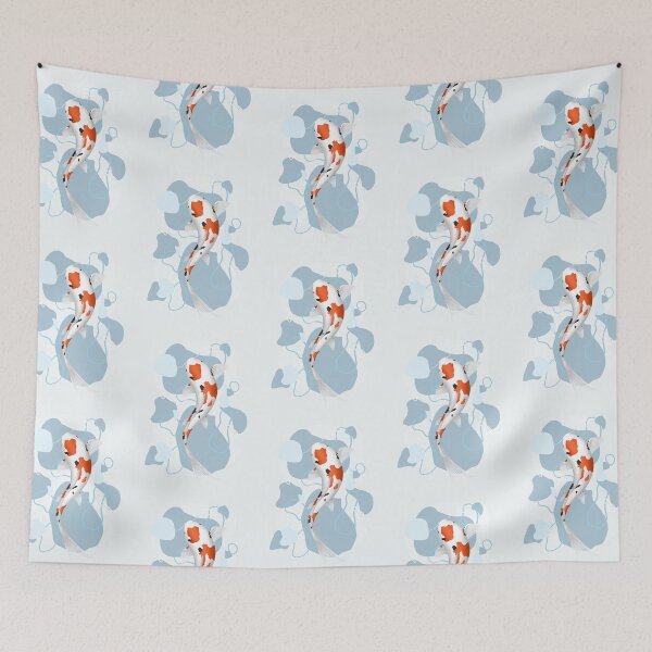 Item preview, Pez koi en el agua designed and sold by CreationsByBear.