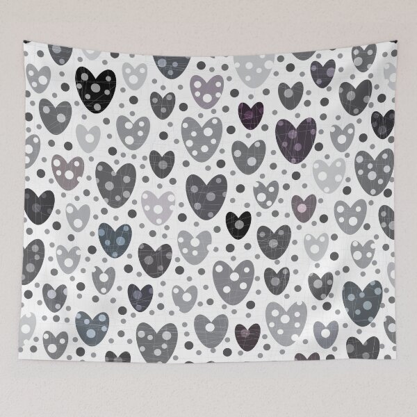 Item preview, polkadot hearts - dark designed and sold by tangerinedusk.