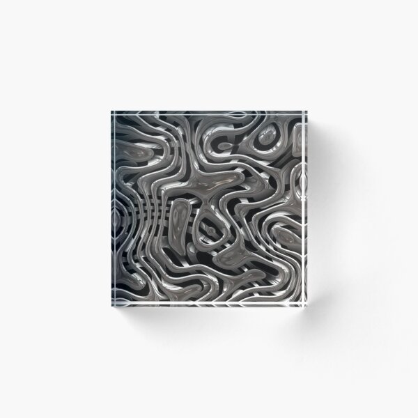 Item preview, Melted Metal Chrome Pattern designed and sold by noiramcreates.