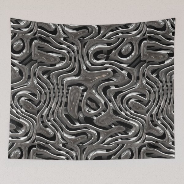 Item preview, Melted Metal Chrome Pattern designed and sold by noiramcreates.