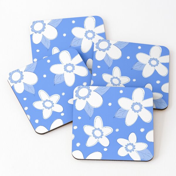 Item preview, Spring Flower Pattern Blue designed and sold by Claudia McBain.