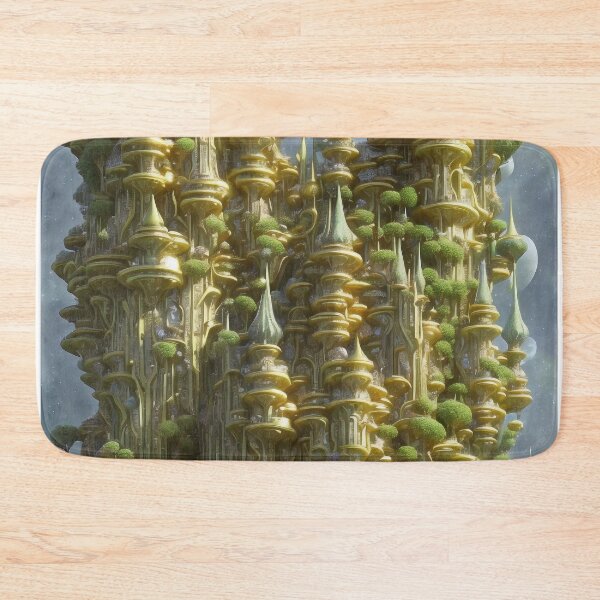 Item preview, Fantasy Forest Golden Castle Tree Mountain Structure Parnassus designed and sold by entwithanaxe.