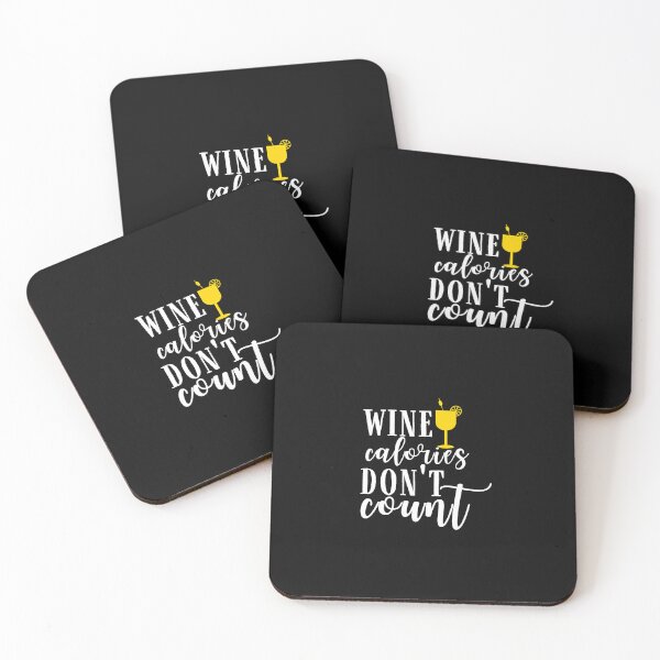 Item preview, Wine calorie don't count Quote, Wine Lover Gift, Wine Drinker, Typography Quote, Alcohol Quotes designed and sold by thedazzlingmonk.