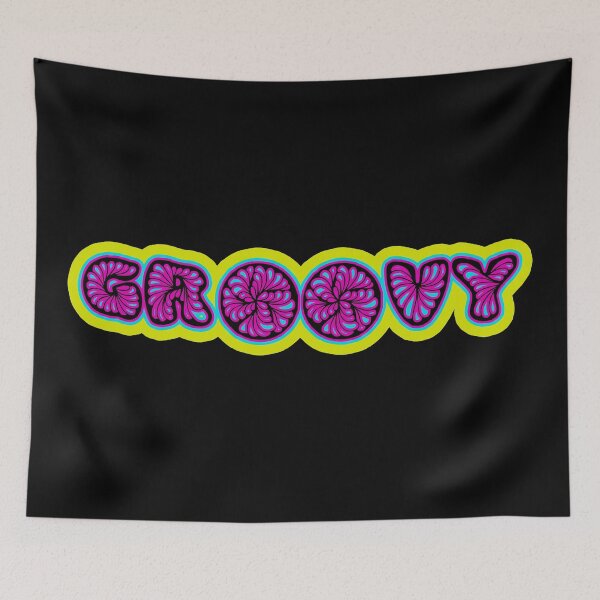 Item preview, Groovy in Psychedelic Font designed and sold by Tanis-Tweedale.