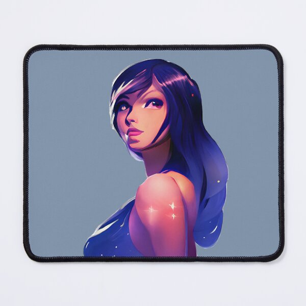 Item preview, Blue Girl Portrait designed and sold by Chubuter.