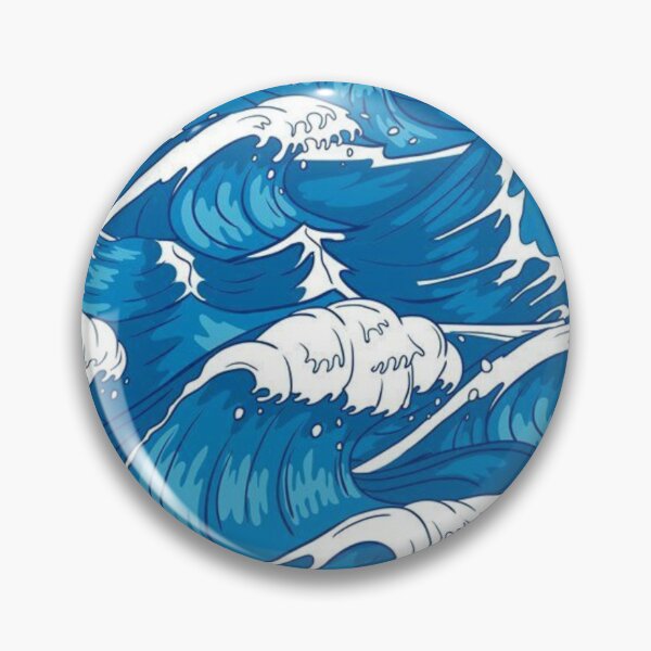 Item preview, Waves Japanese Art Pattern designed and sold by noiramcreates.