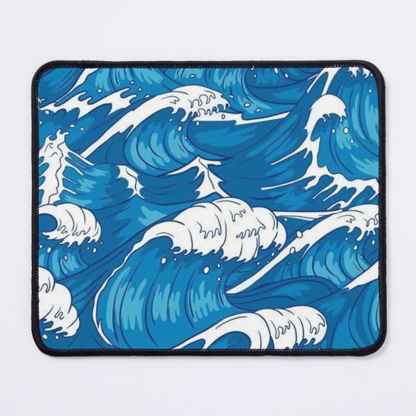 Item preview, Waves Japanese Art Pattern designed and sold by noiramcreates.