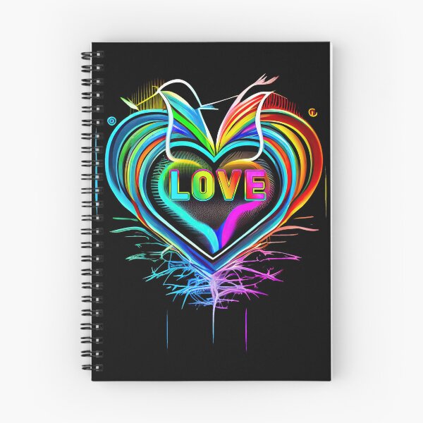 Item preview, Rainbow Love Heart designed and sold by Django Designs.