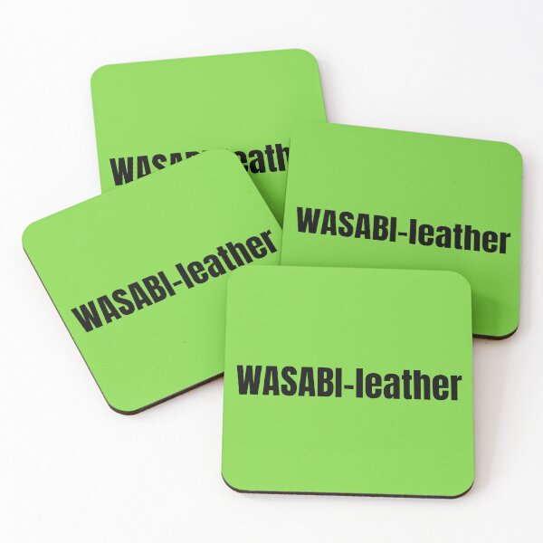 Item preview, WASABI-leather | Funny Wasabi Jokes | Gifts for Sushi Lovers designed and sold by KonnichiwaStore.