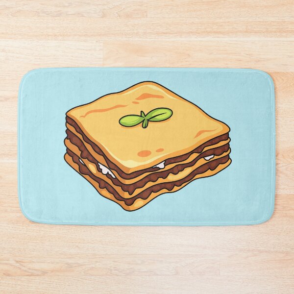 Item preview, Lasagna cartoon illustration designed and sold by Misscartoon.