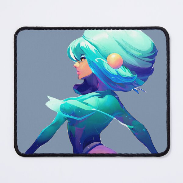 Item preview, Futuristic Blue Girl designed and sold by Chubuter.