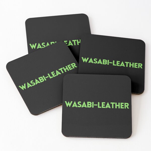 Item preview, WASABI-leather | Funny Wasabi Jokes | Gifts for Sushi Lovers designed and sold by KonnichiwaStore.