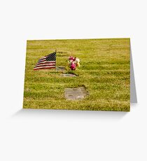 Memorial Flag 3 Greeting Card