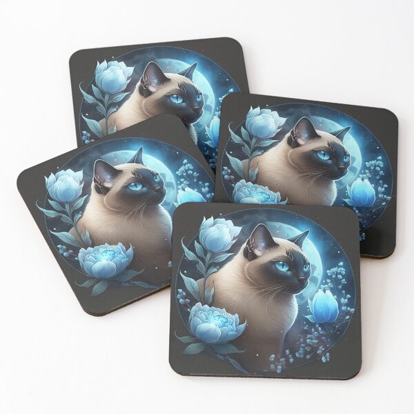 Item preview, Glowing Blue Siamese designed and sold by Nocturne  Paws.