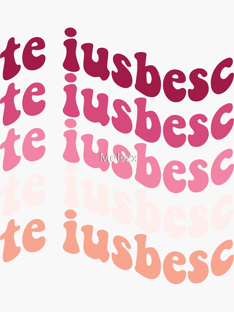 te iusbesc i love you in different languages valentines day gift Sticker