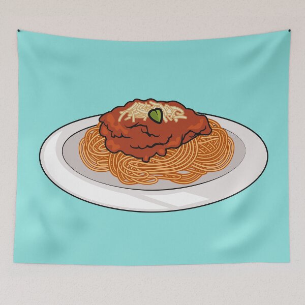 Item preview,  Spaghetti cartoon illustration designed and sold by Misscartoon.