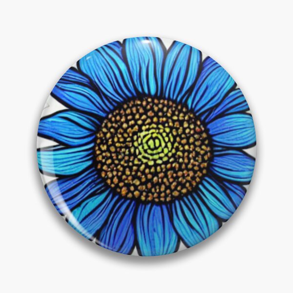 Item preview, Blue Sunflower Bud 01 designed and sold by CheeseBlueprint.