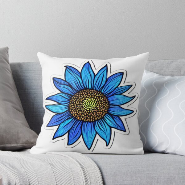 Item preview, Blue Sunflower Bud 01 designed and sold by CheeseBlueprint.