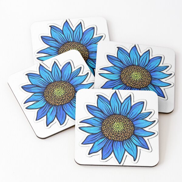 Item preview, Blue Sunflower Bud 01 designed and sold by CheeseBlueprint.