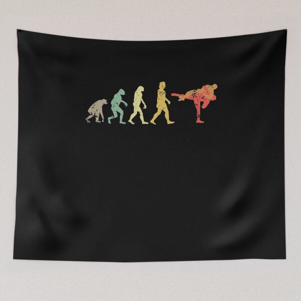 Item preview, Vintage Sambo Human Evolution Russian Wrestler Sambo Fighter designed and sold by StrongShirts.