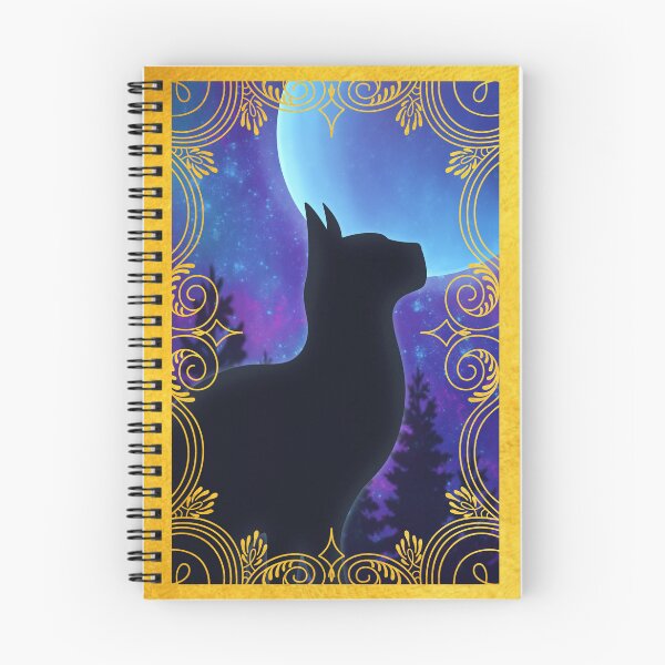 Item preview, Moonlight Blue Galaxy Forest Cat designed and sold by SpearedRaven.