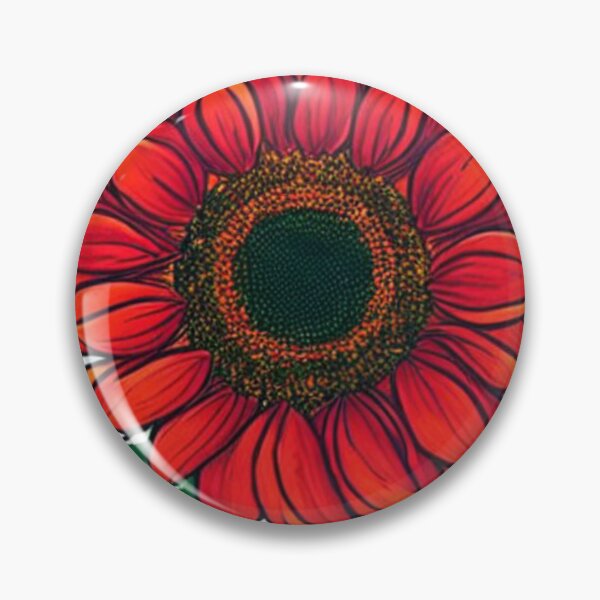 Item preview, Red Sunflower Bud  01 designed and sold by CheeseBlueprint.