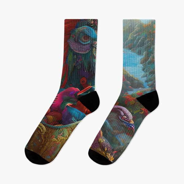 Item preview, Chambala Waters of Paradise Surrealist painting like digital art of The Sea of Chaos Surrealist style designed and sold by Ataraxia  Apparel.