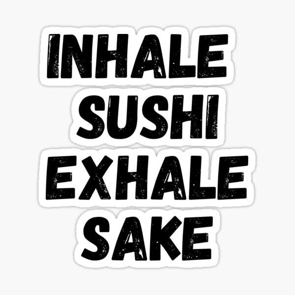Sushi Sake Nigiri Sushi Lover Gift Idea' Sticker | Spreadshirt