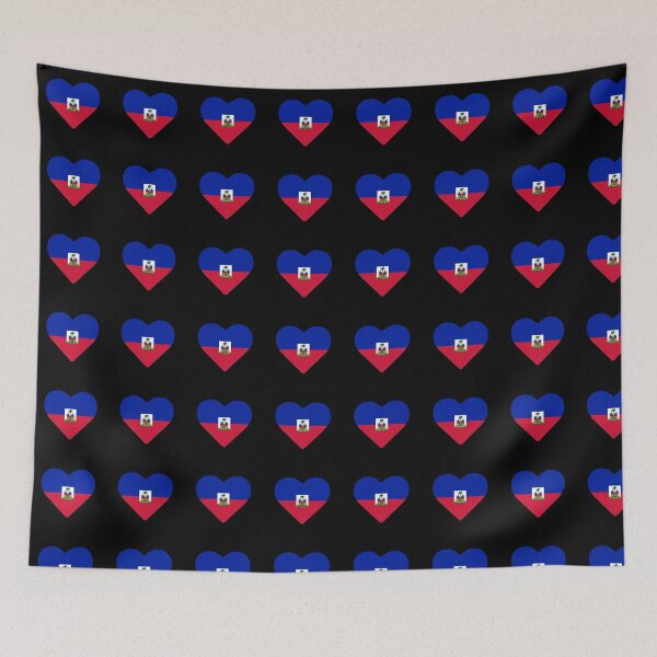 Item preview, Haiti flag heart designed and sold by West indian touch.