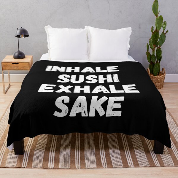 Item preview, Inhale Sushi Exhale Sake | Funny Sushi Jokes | Gifts for Sushi Lovers designed and sold by KonnichiwaStore.