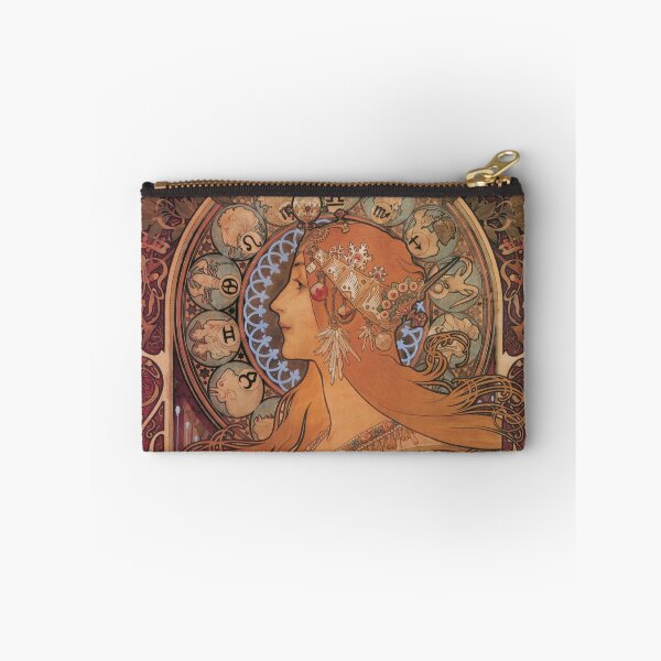 Item preview, Zodiac Astrology CalendarAlfonse Mucha Art Nouveau Vintage woman illustration, Elegant Beauty - Alphonse Mucha Inspired Art designed and sold by RaspberryEM.