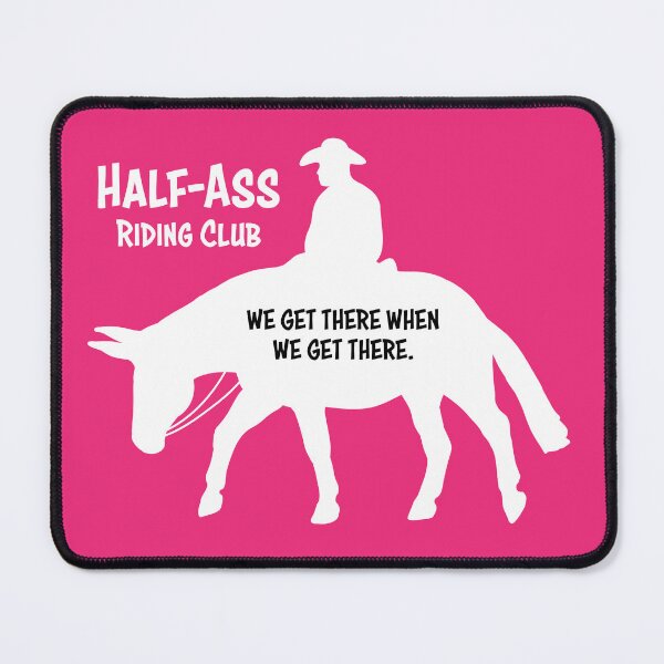 Item preview, Mule Riding Club Version 2 - White - MALE RIDER designed and sold by Melissa Bradshaw.