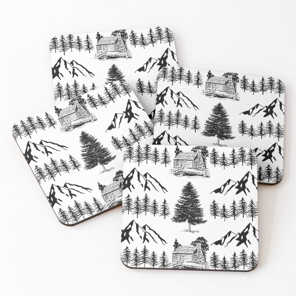 Item preview, Mountain Cabin Pattern designed and sold by LifeNonchalant.