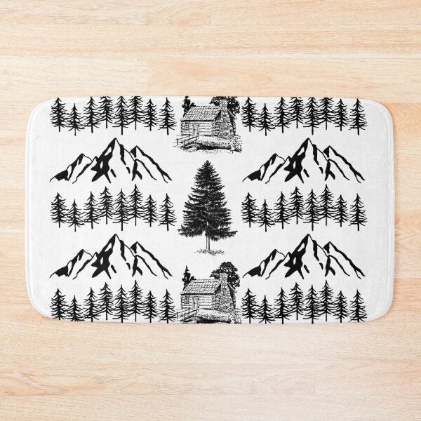 Item preview, Mountain Cabin Pattern designed and sold by LifeNonchalant.