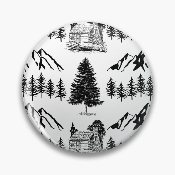 Item preview, Mountain Cabin Pattern designed and sold by LifeNonchalant.