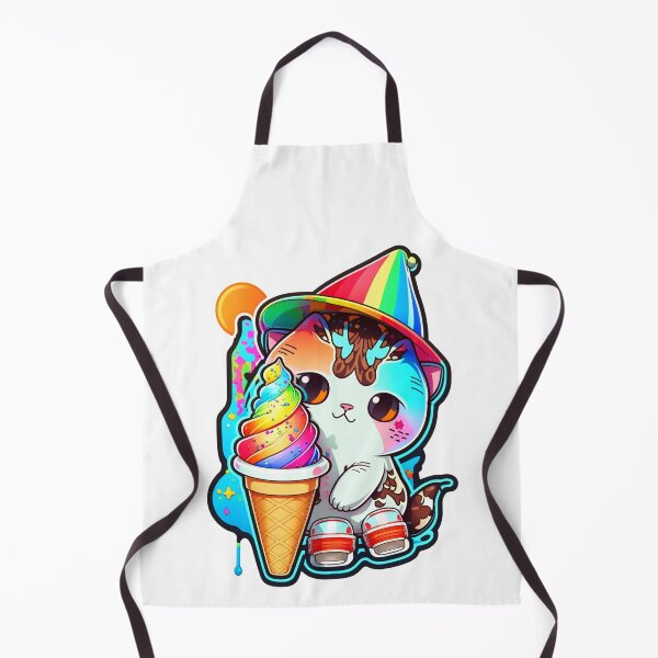 Item preview, Cat chibi kawaii colorful cartoon adorable animals sticer designed and sold by FunArt4You.
